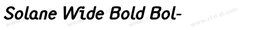 Solane Wide Bold Bol字体转换 Solane Wide Bold Bol字体转换